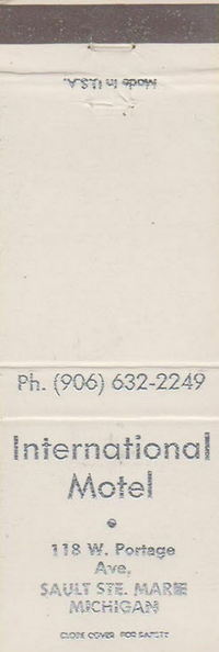 International Motel - Matchbook (newer photo)